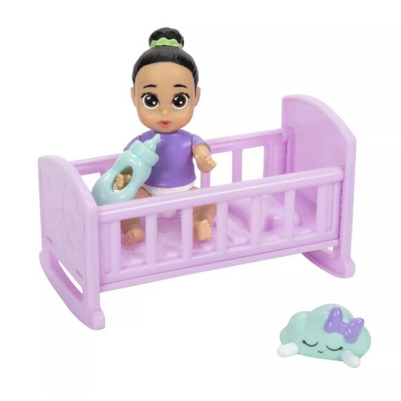 New In Box - 2 Pack - Perfectly Cute My Lil' Surprise 4" Baby Doll with Crib - Picture 9 of 12